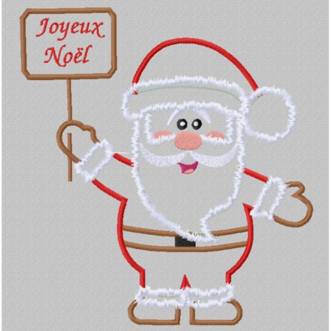 Le père Noël en appliqué