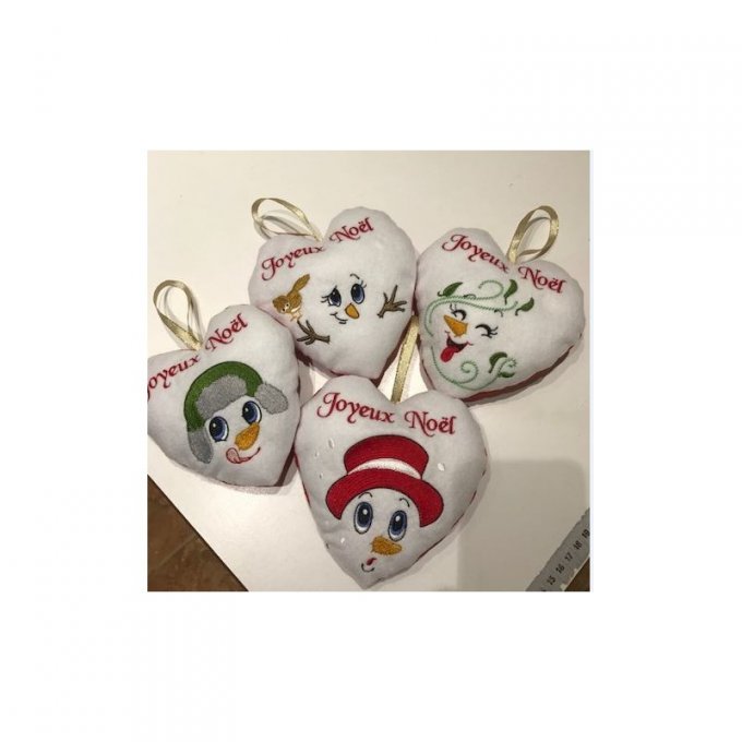 Coeur ith bonhomme de neige - motif n°3