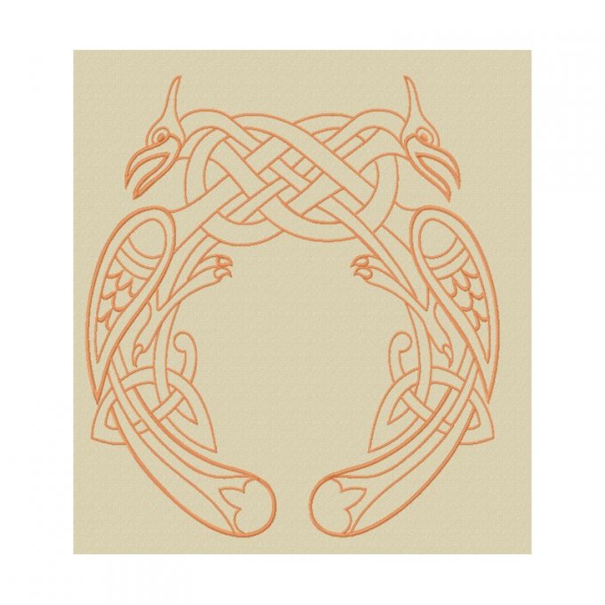 Oiseaux celtes et dragons celtes - set complet - 8 motifs