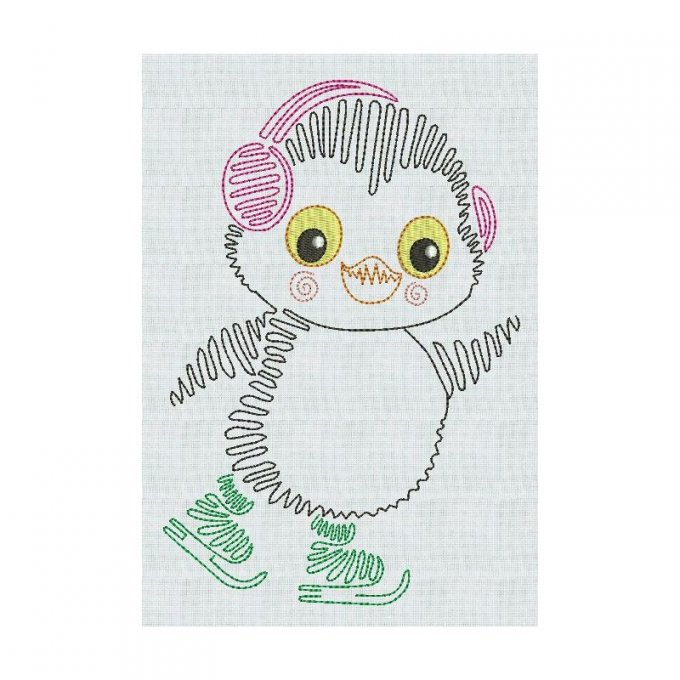 Mes petits pingouins - motif n°4