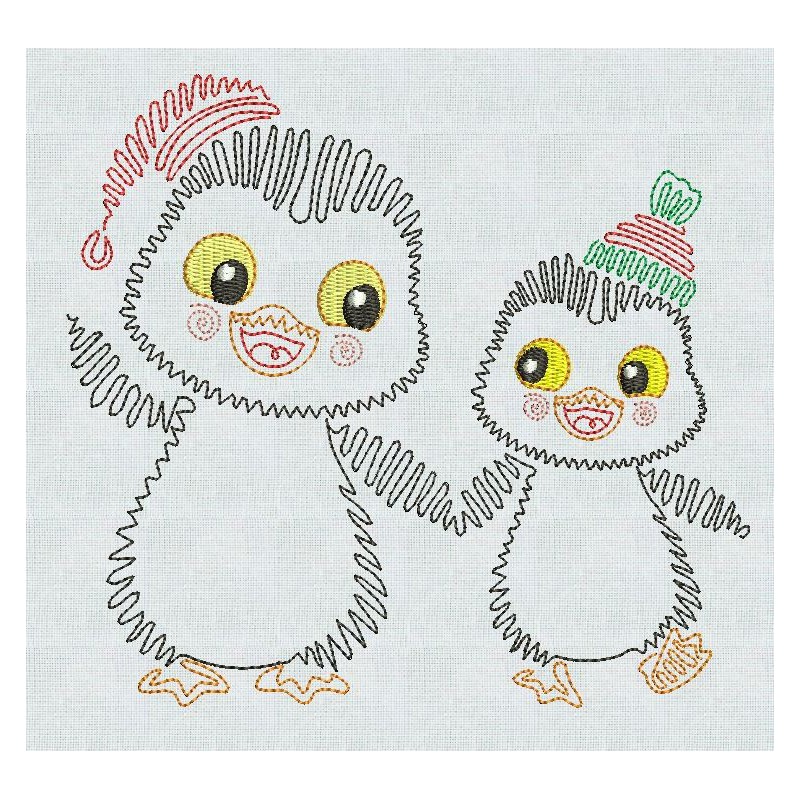 Mes petits pingouins - motif n°5