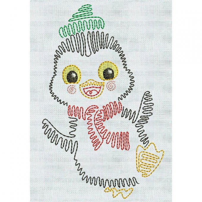 Mes petits pingouins - motif n°9