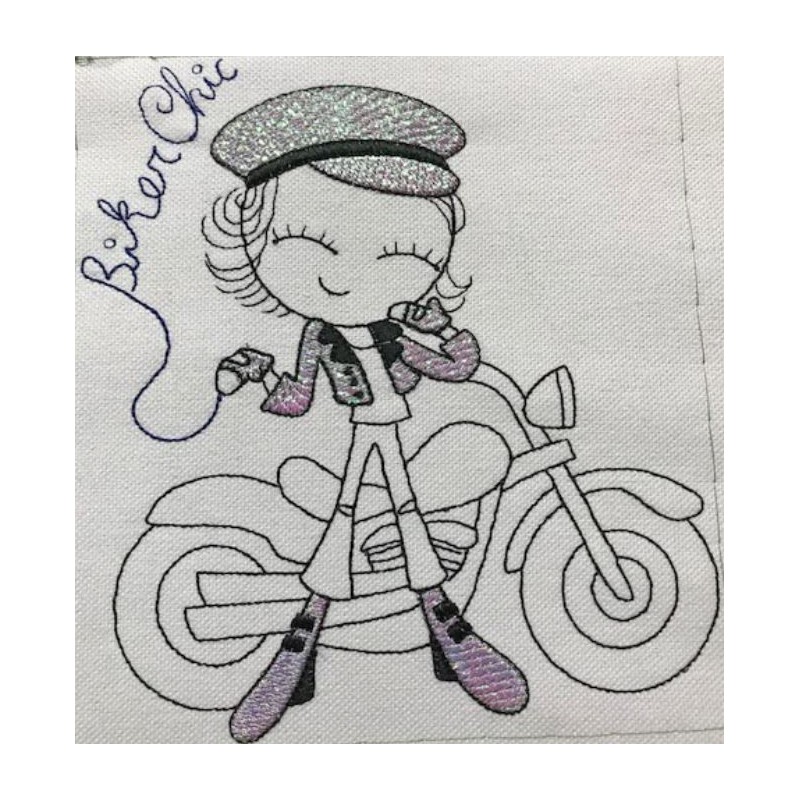 La biker chic - motif n°1 en mylar
