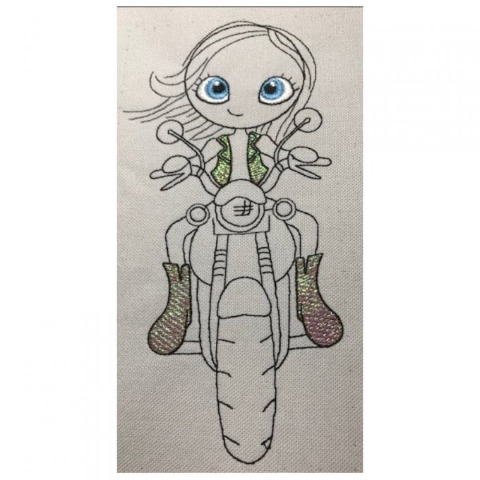 La biker chic - motif n°3 en mylar