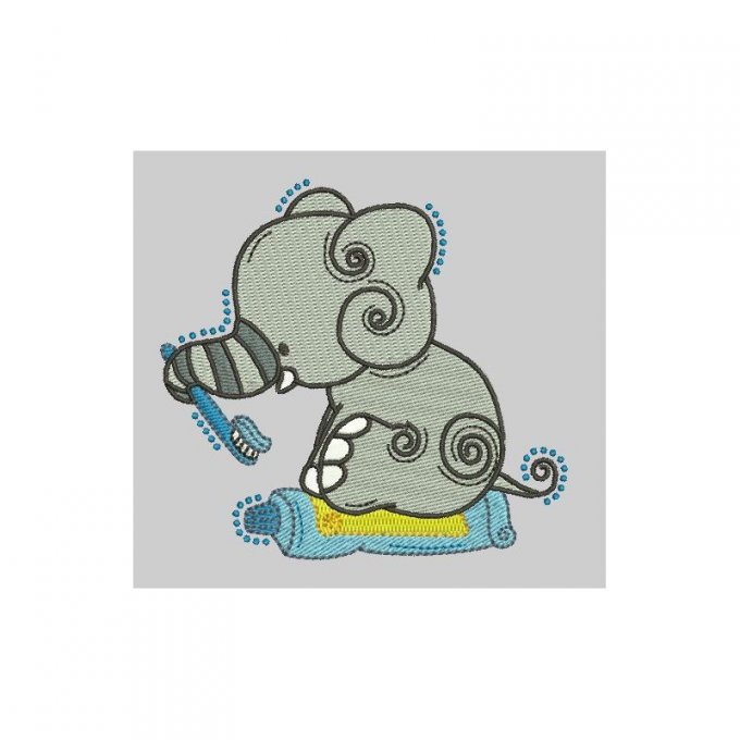 La toilette des éléphants - motif n°4