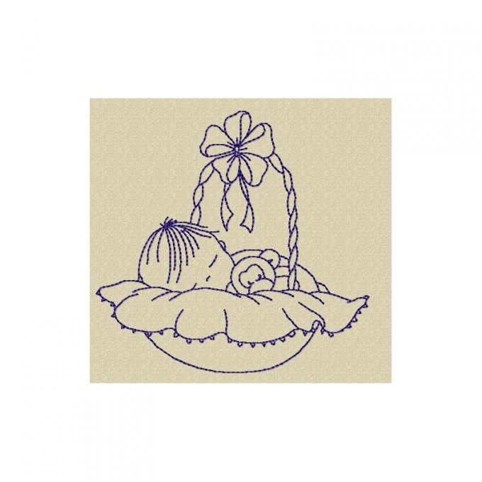 Les jolis couffins - motif n°1
