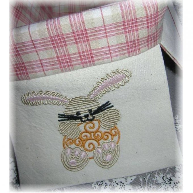 Lapins zigzag - motif n°8