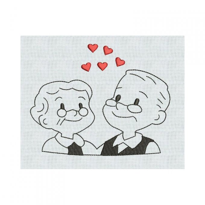 Les vieux mariés - motif n°2