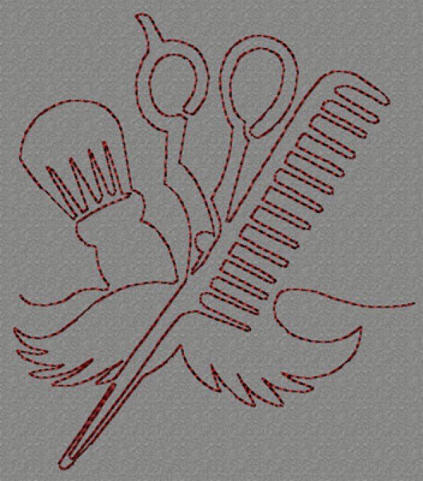 Barbe Homme motif 1