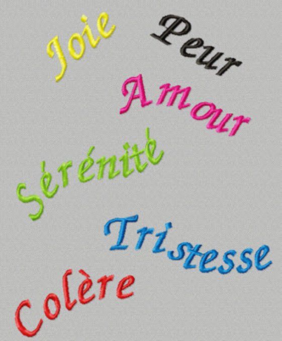 Mots pour sac à Emotions