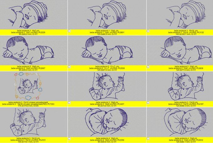 Les bébés endormis