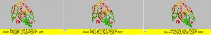 Le dragon celte motif 1
