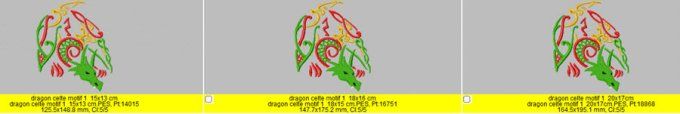 Le dragon celte motif 1