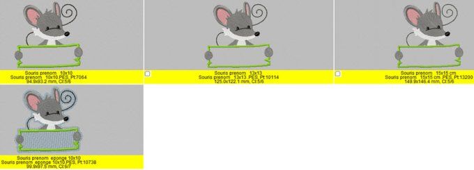Animaux prénom - la souris