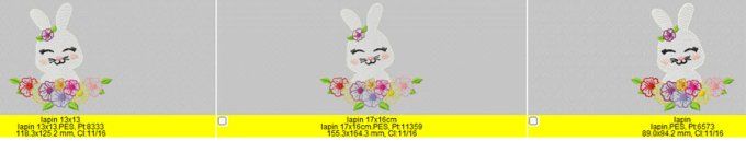 Lapin fleuri