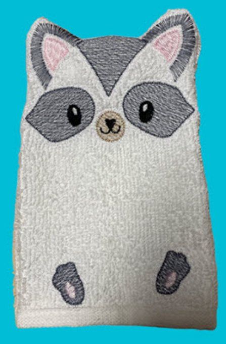 les gants pour enfants série 5 Le raton laveur