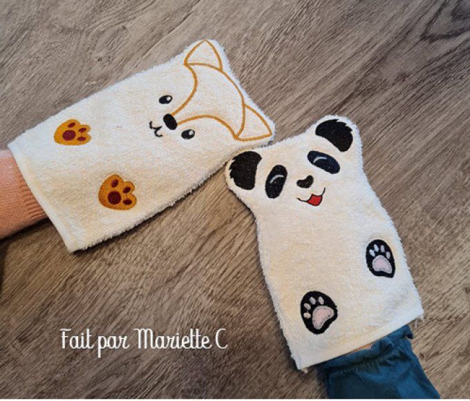 les gants pour enfants le panda