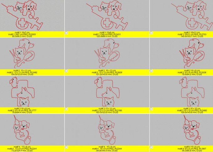 Soins des animaux 7 motifs