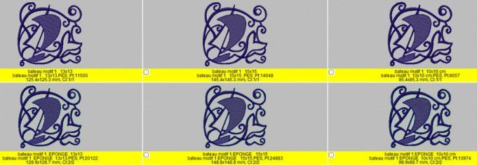 Bateau motif 1