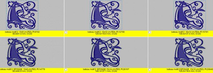 Bateau motif  2