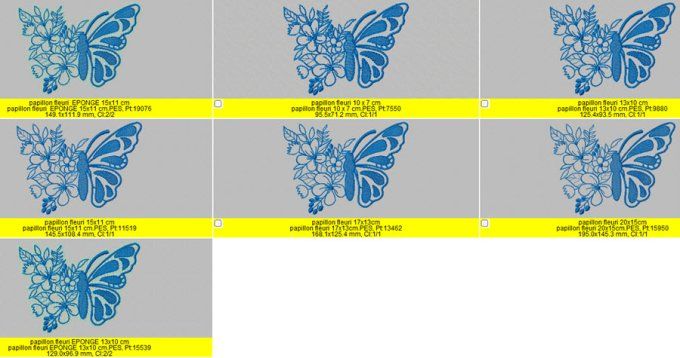 Papillon fleuri