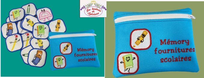 Pochette mémory Fournitures scolaires