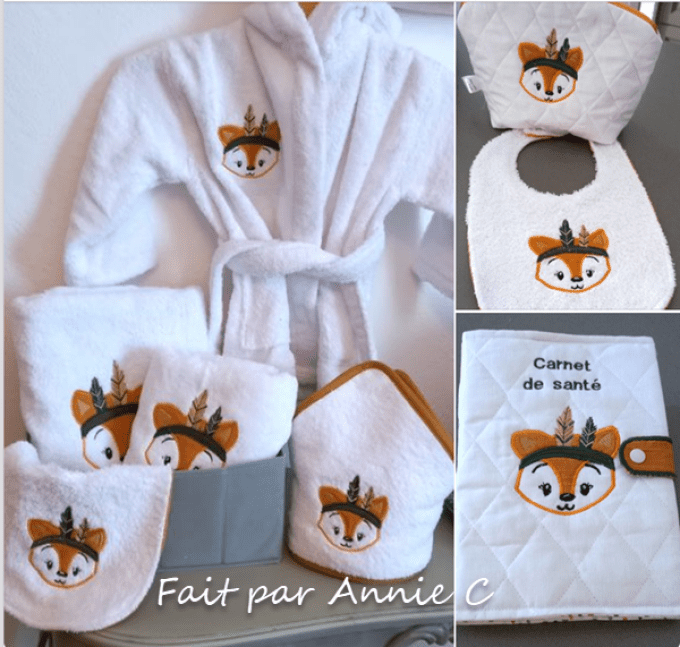 Le renard en appliqué