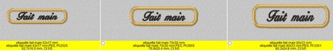 Petit écusson Fait main 