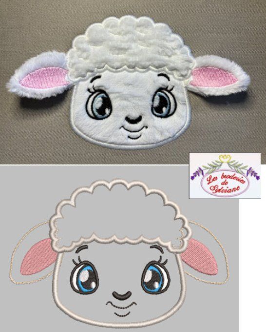 Le mouton appliqué oreilles en 3 D   