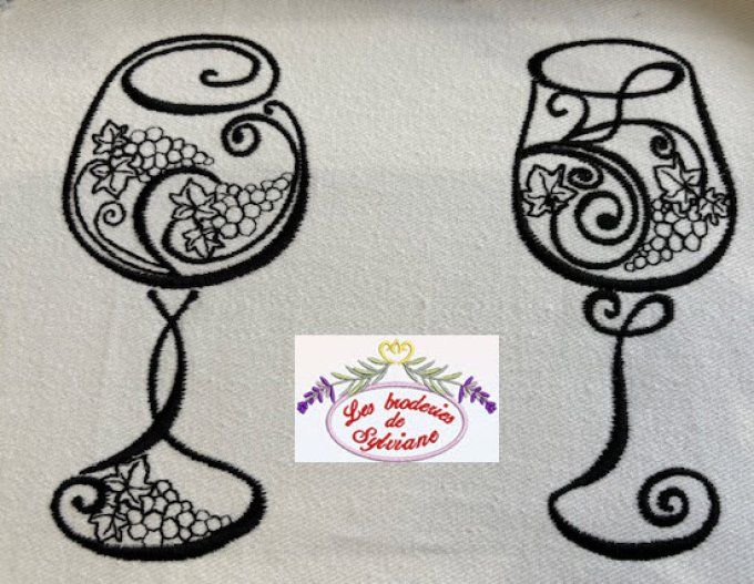 2 motifs de verre