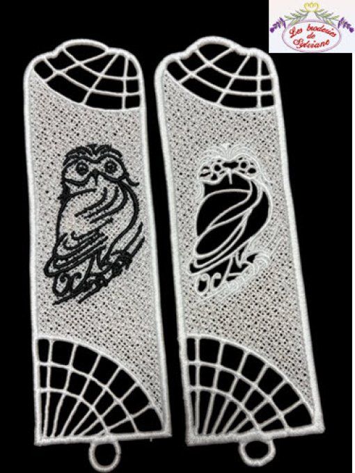 Marque page hibou en fsl 