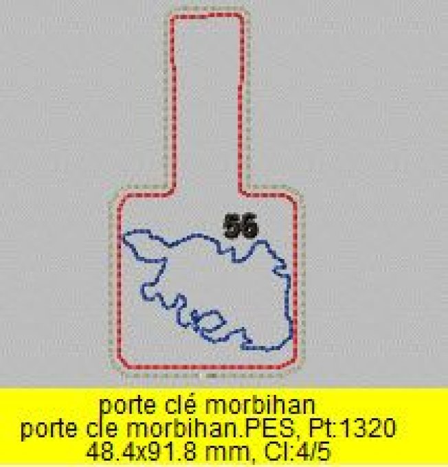 Le porte clé Bretagne le 56