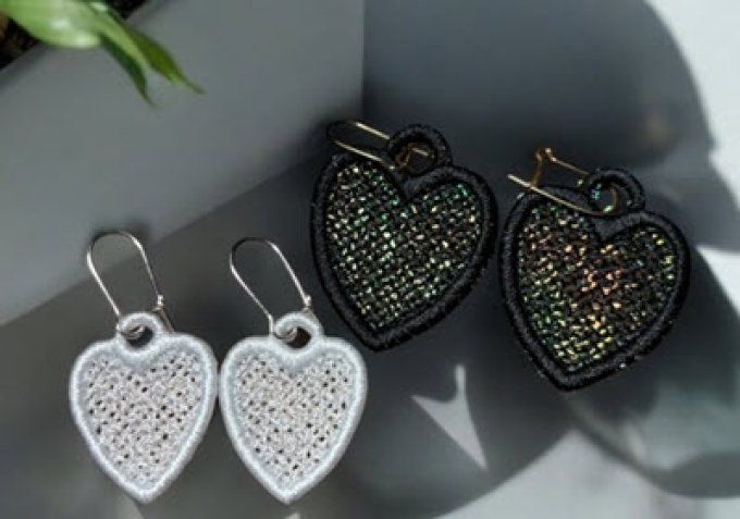 Boucles d'oreille coeur simple