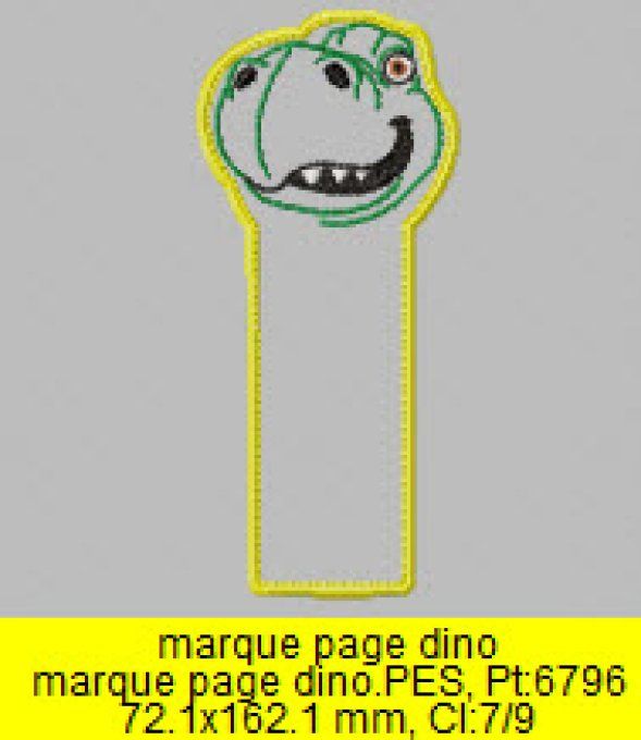 Marque page Dinosaure