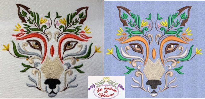 Animal à feuilles Le renard