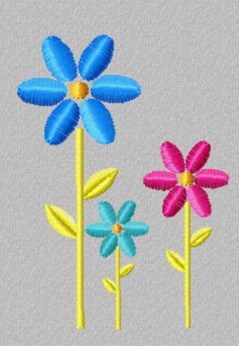 3 fleurs