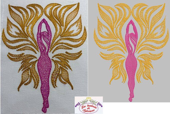 La femme papillon mylar