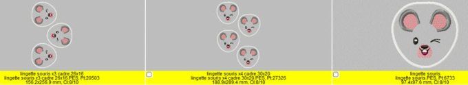 lingette souris
