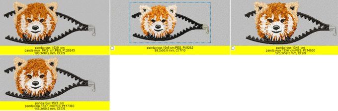 La fermeture Panda roux