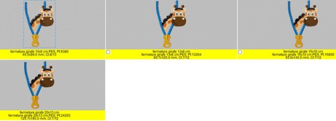 La fermeture Girafe
