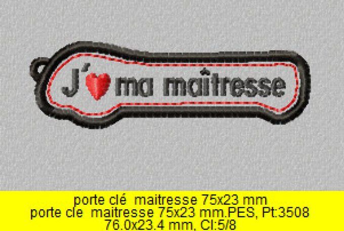 Porte clé Maîtresse