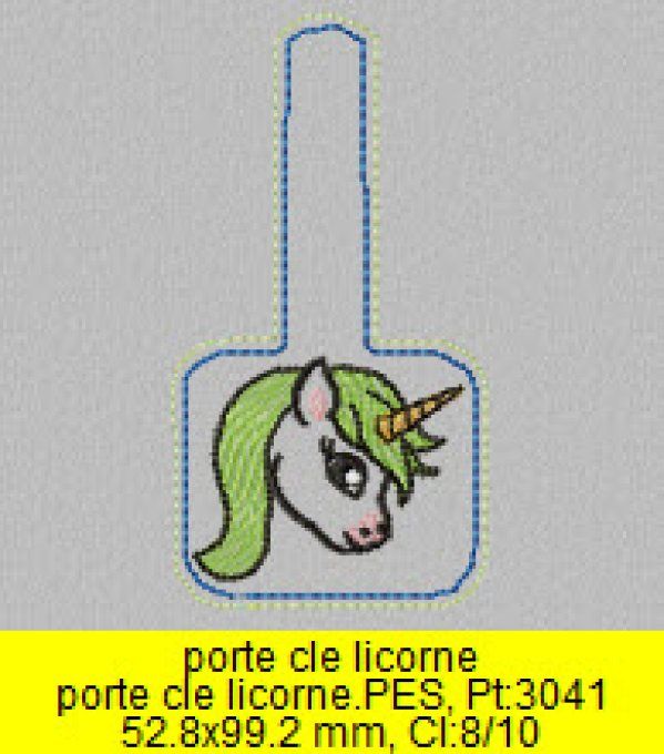 Le porte clé Licorne