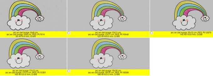 Arc en ciel nuages