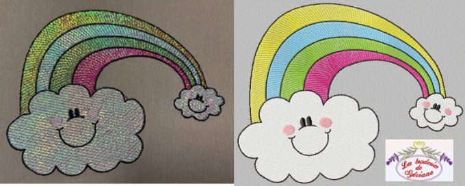 Arc en ciel nuages