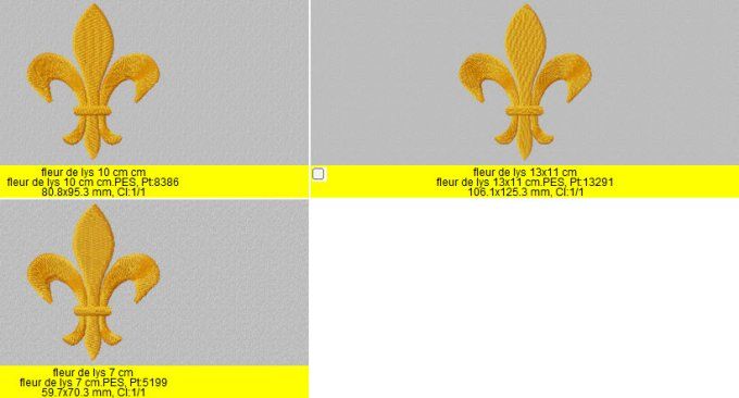 Fleur de Lys rempli
