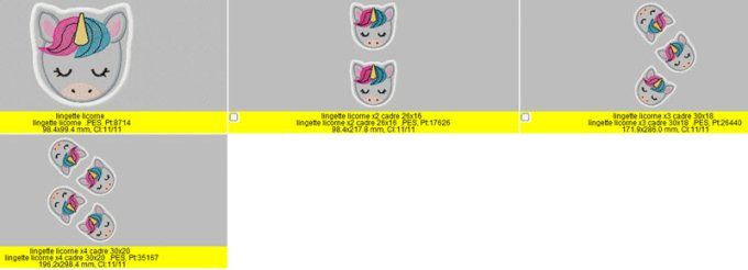lingette licorne