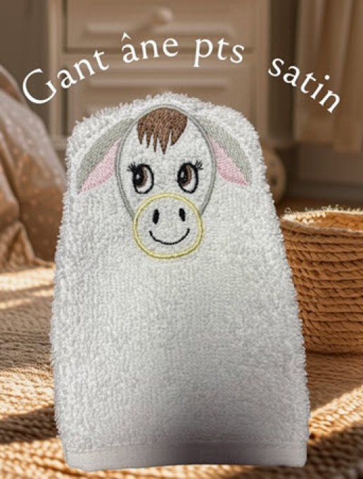 gant âne en point satin