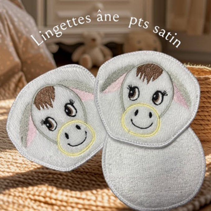 lingette âne  points satin