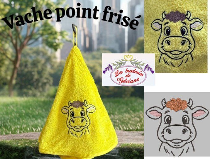 La vache point frisé