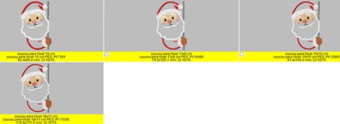 Coucou père Noël appliqué 